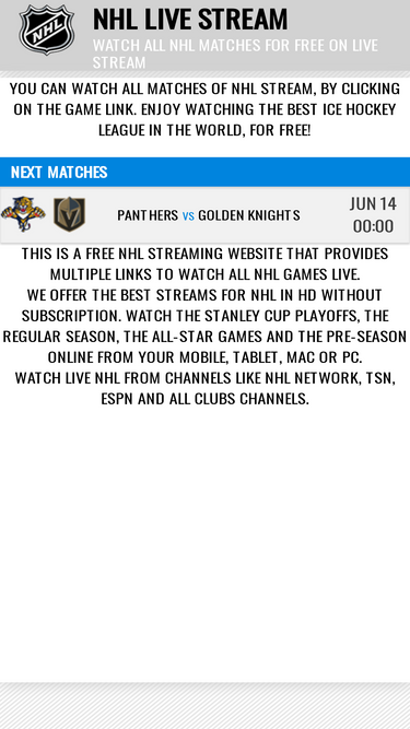 Golden knights 720p stream hot sale