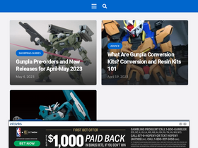 'gunpla101.com' screenshot