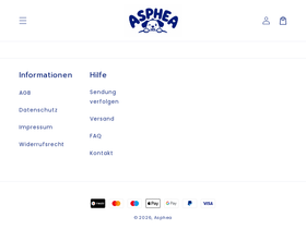 asphea.com homepage screenshot