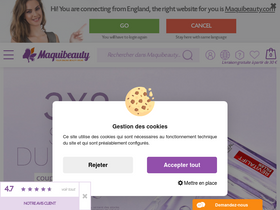 'maquibeauty.fr' screenshot