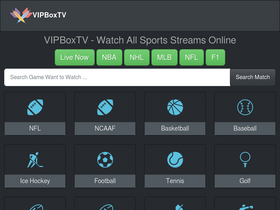 'vipboxtv.sk' screenshot