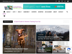 'animalwellnessmagazine.com' screenshot