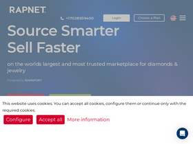 'rapnet.com' screenshot