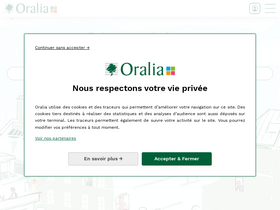 'oralia.fr' screenshot