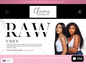 Cheveuxsecrets homepage screenshot