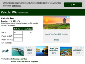 'calculariva.es' screenshot