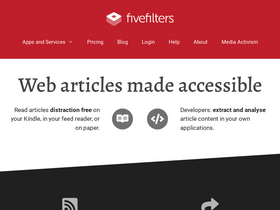 'fivefilters.org' screenshot