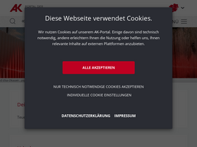 'arbeiterkammer.at' screenshot