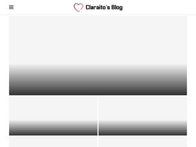 'claraitosblog.com' screenshot