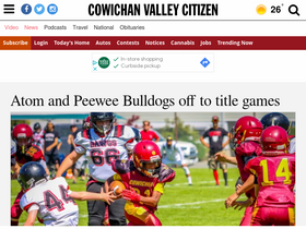 'cowichanvalleycitizen.com' screenshot