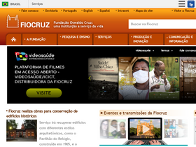 'fiocruz.br' screenshot