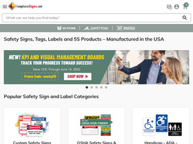 'compliancesigns.com' screenshot
