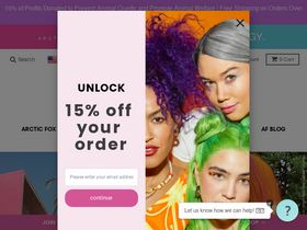 'arcticfoxhaircolor.com' screenshot