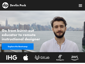 'devlinpeck.com' screenshot