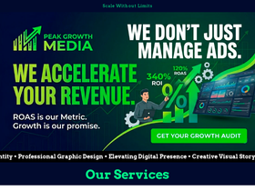 peakgrowthmedia.com homepage screenshot