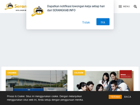 'serangkab.info' screenshot