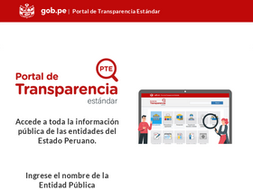 'transparencia.gob.pe' screenshot