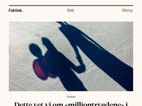 'faktisk.no' screenshot