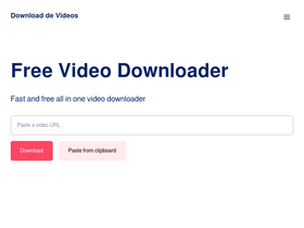 'downloaddevideos.com.br' screenshot