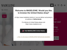 'madeleine-fashion.nl' screenshot