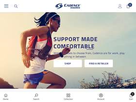 cadenceinsoles.com homepage screenshot