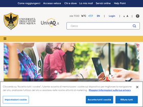 'univaq.it' screenshot