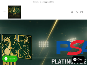 ndsportscards.ca homepage screenshot
