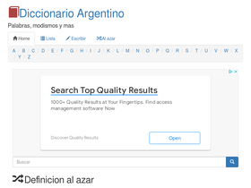 'diccionarioargentino.com' screenshot