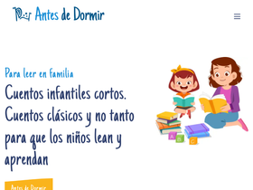'antesdedormir.com.ar' screenshot