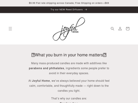 joyfulhome.ca homepage screenshot