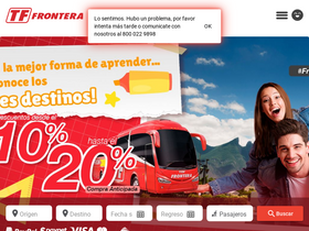 'transportesfrontera.com.mx' screenshot
