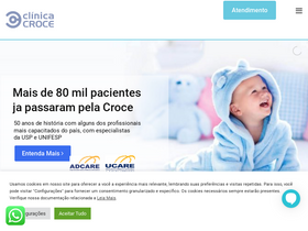 'clinicacroce.com.br' screenshot