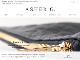ashergcases.com homepage screenshot