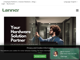 'lannerinc.com' screenshot