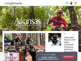 'singletracks.com' screenshot