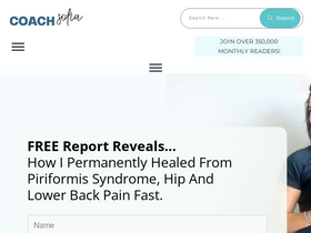 'coachsofiafitness.com' screenshot