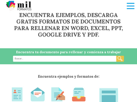 'milformatos.com' screenshot