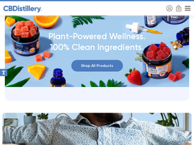 'thecbdistillery.com' screenshot