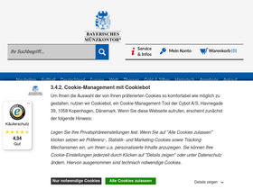 'muenzkontor.de' screenshot