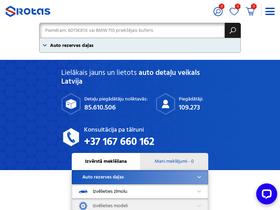 'srots.lv' screenshot