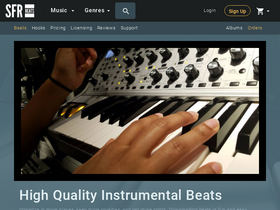 'sfrbeats.com' screenshot