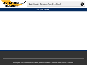 'aviationtrader.com.au' screenshot