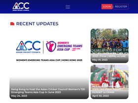 'asiancricket.org' screenshot