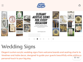 customlogosign.com homepage screenshot