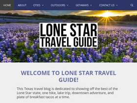 'lonestartravelguide.com' screenshot