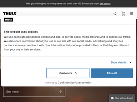 'thule.com' screenshot