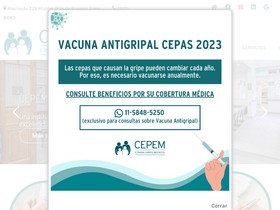 'cepem.com.ar' screenshot