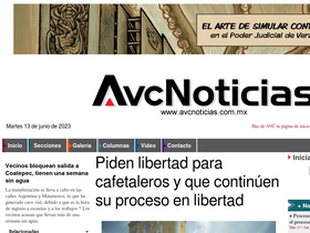 'avcnoticias.com.mx' screenshot
