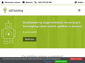 'vas-hosting.cz' screenshot