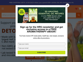 'healthrangerstore.com' screenshot